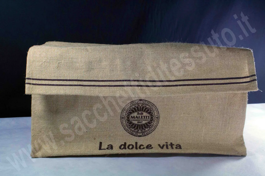 Jute basket for cold cuts and cheeses