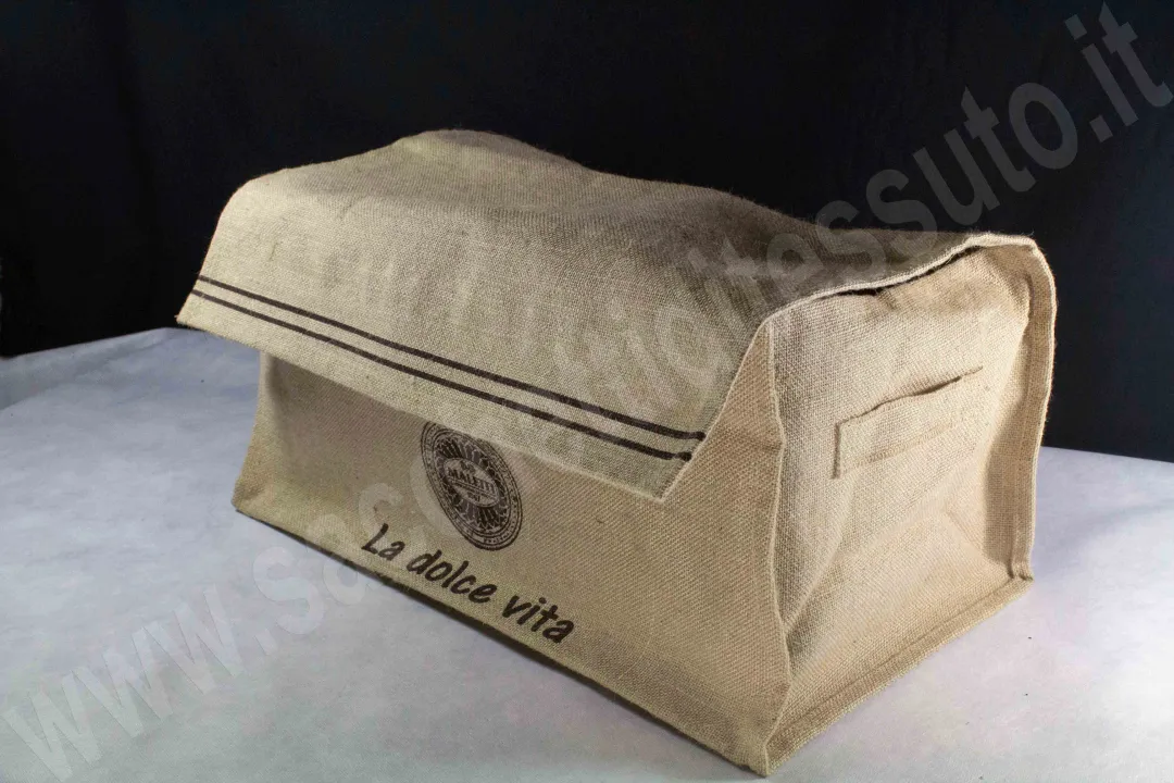 Jute basket for cold cuts and cheese