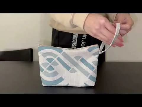 Pochette in cotone Panama stampato