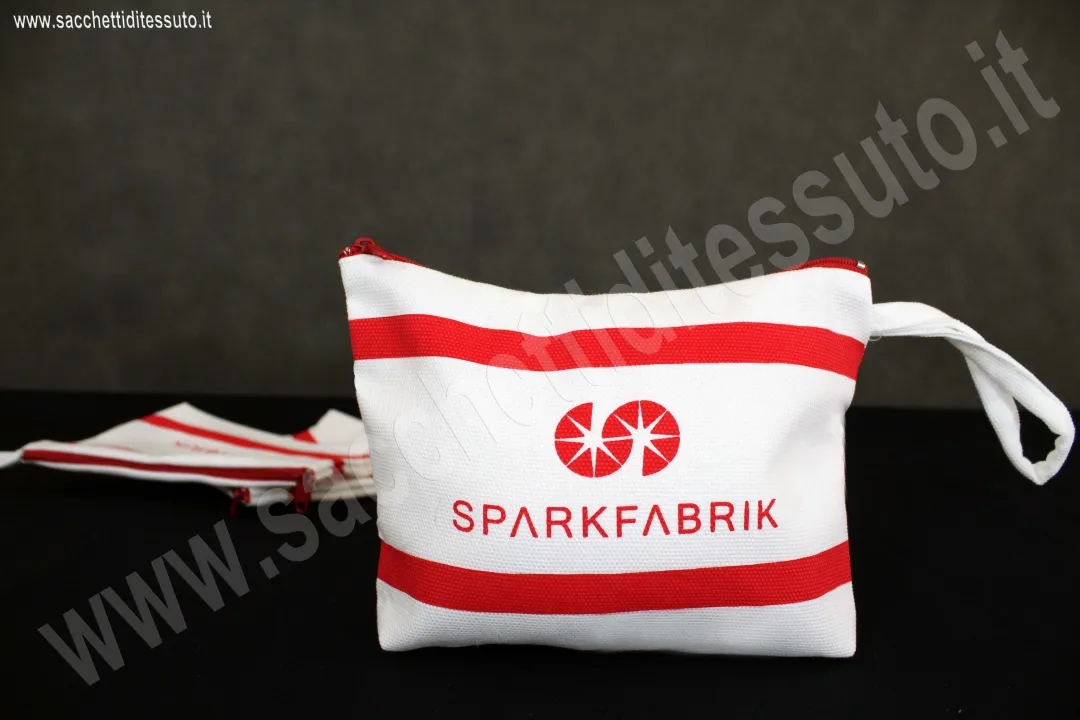 Natural canvas pouch