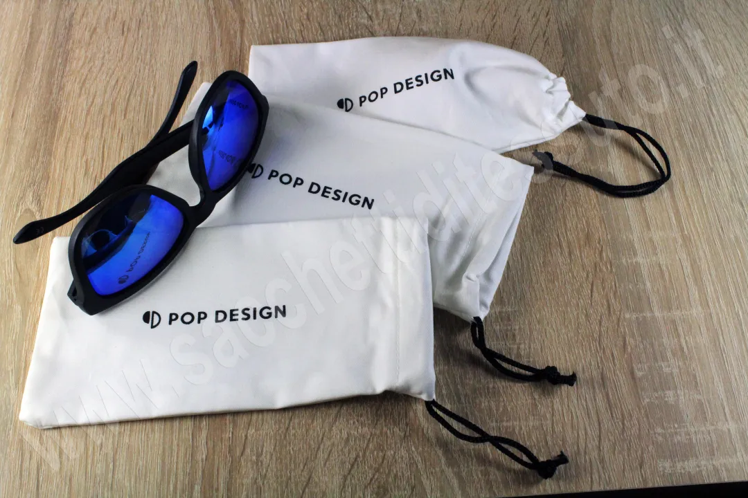 Custom cotton bags for sunglasses