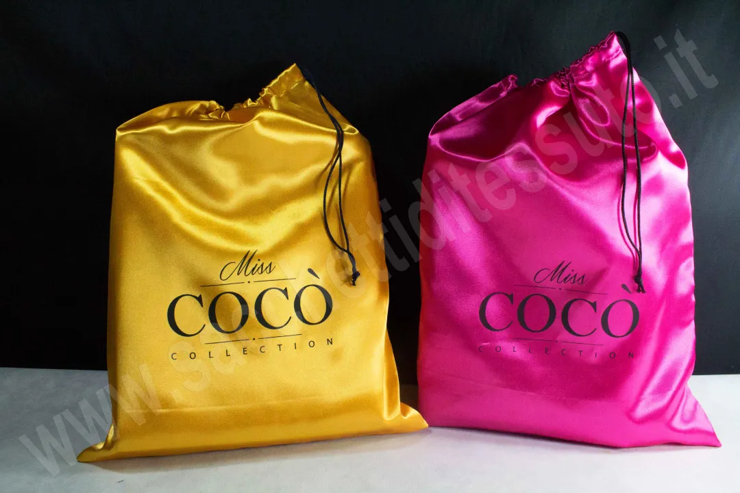 Satin bag for footwear