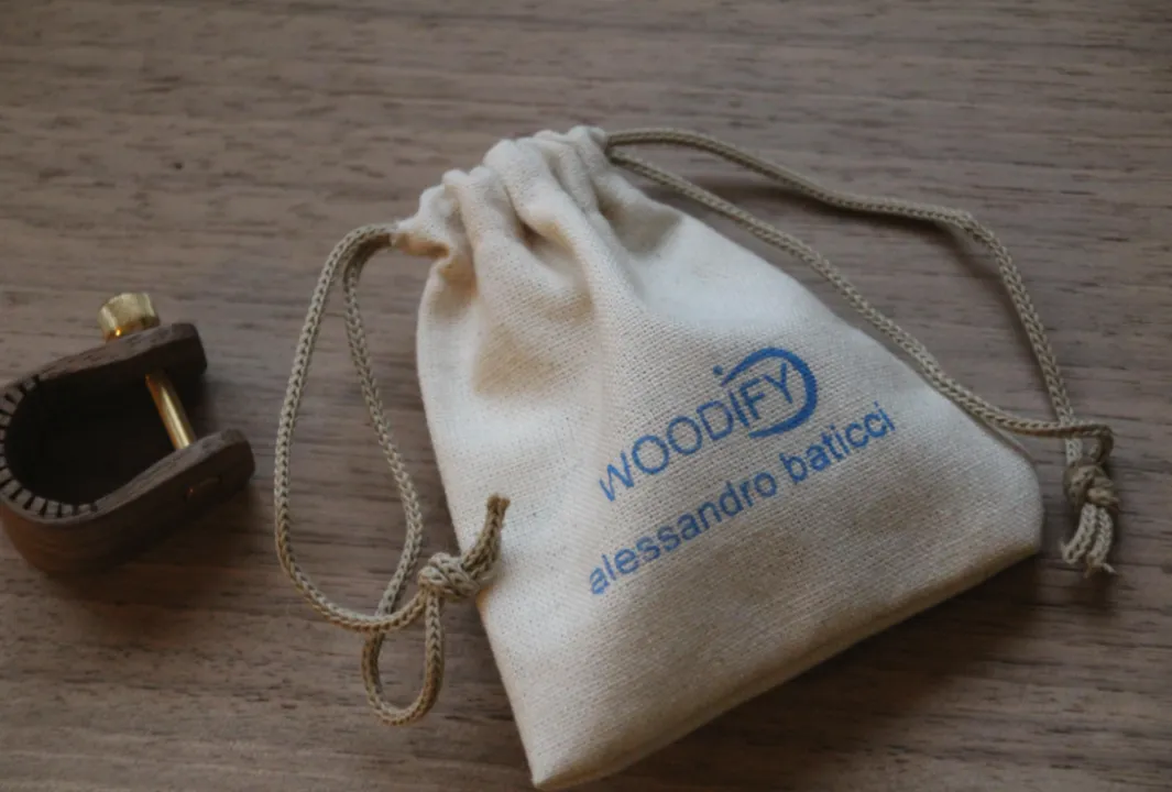 Natural organic eco-friendly cotton bag for musical accessories