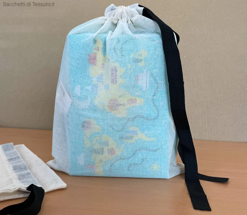 Natural muslin cotton bag