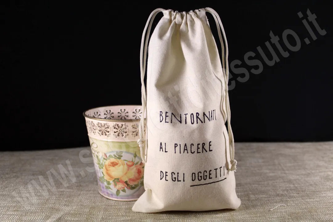 sachet en coton naturel pour thé, épices et sachets de légumineuses