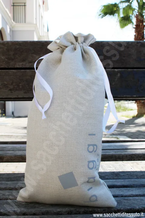 Pure linen bag for clothing and fashion accessories