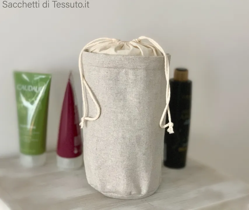 Seau en coton pour cosmétiques