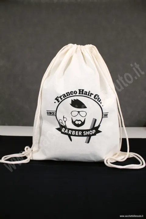 Sac à bandoulière en coton naturel