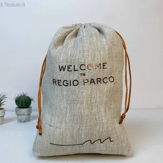 Sacchetto in lino shantung