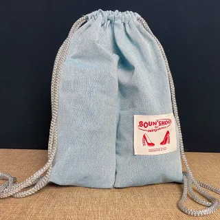 Zaino in cotone melange con divisorio