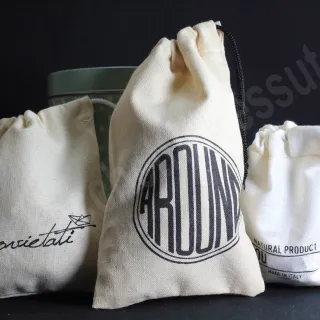 Sacchetto in cotone naturale personalizzato