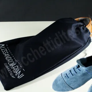 Sacchetto in cotone nero per calzature uomo i
