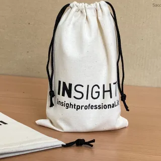 Sacchetti di cotone naturale per cosmetici e makeup