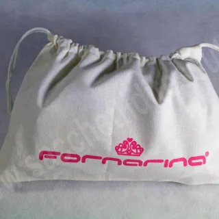 Sacchetto in  cotone bianco per pelletteria