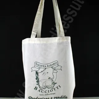 Shopper in cotone naturale personalizzate con stampa serigrafica