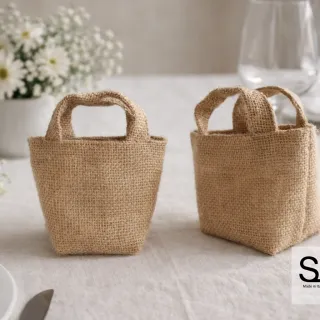 Porte-pot en jute pour plantes et fleurs